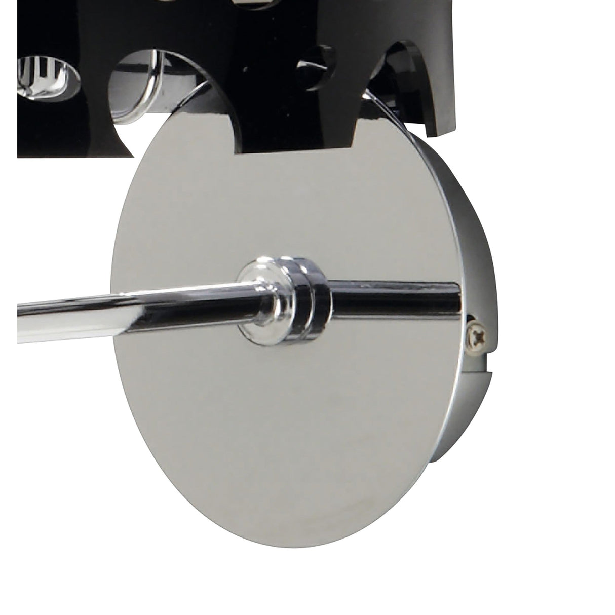 Lupin 1 Light Wall Light - Gloss Black/White