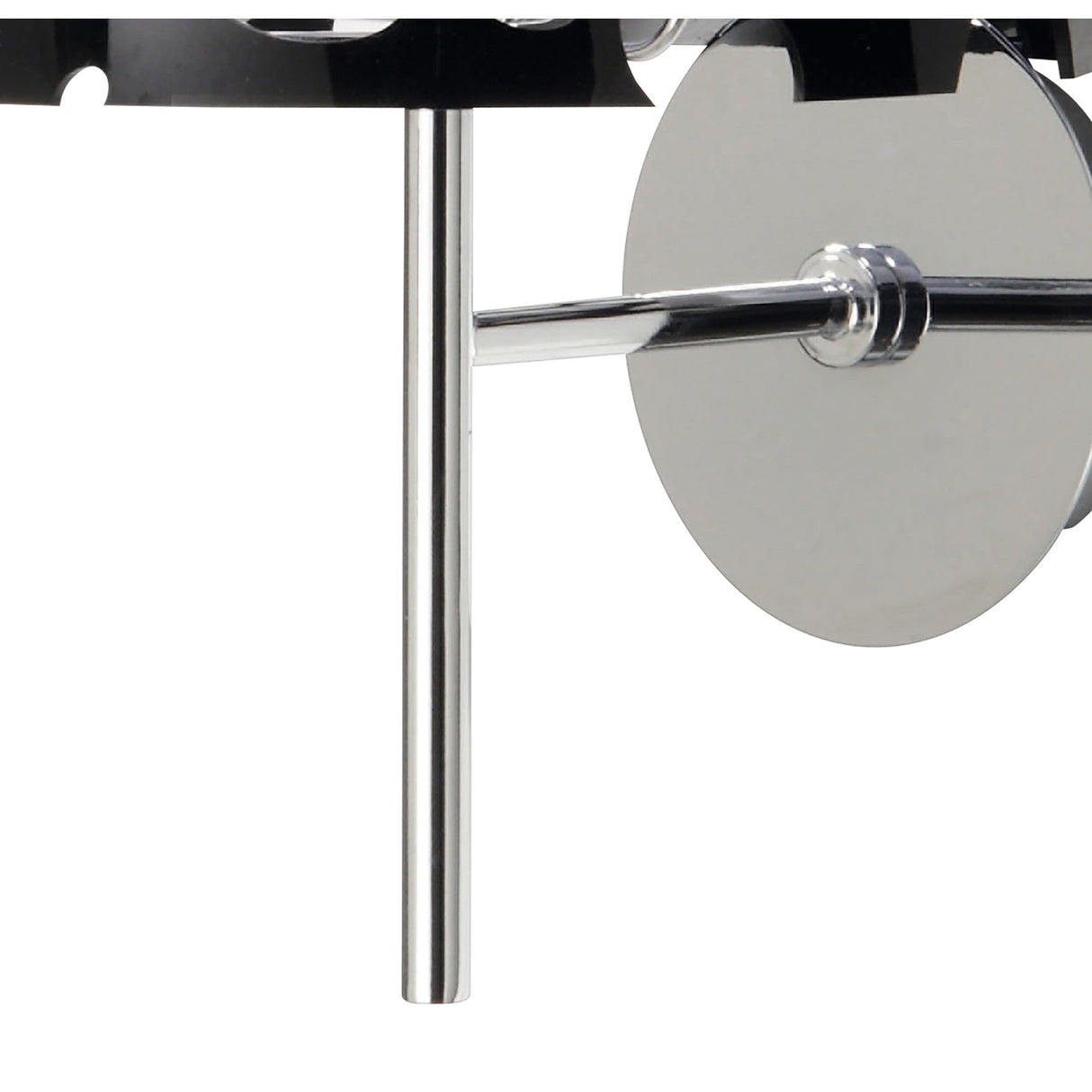 Lupin 1 Light Wall Light - Gloss Black/White