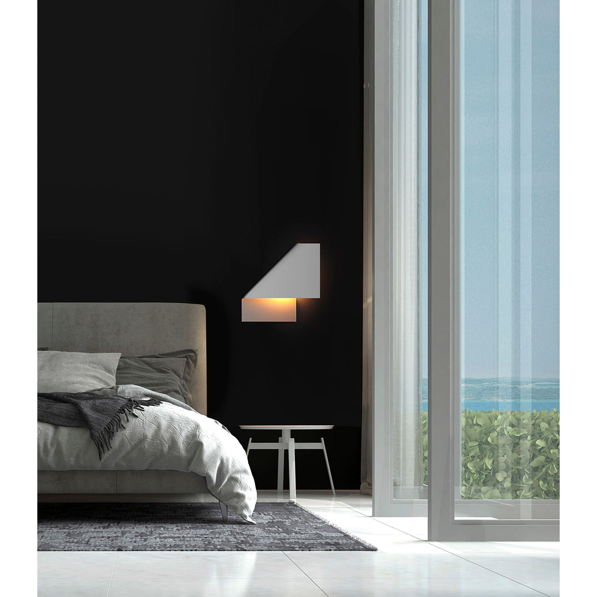 Luppi 1 Light Wall Light - White