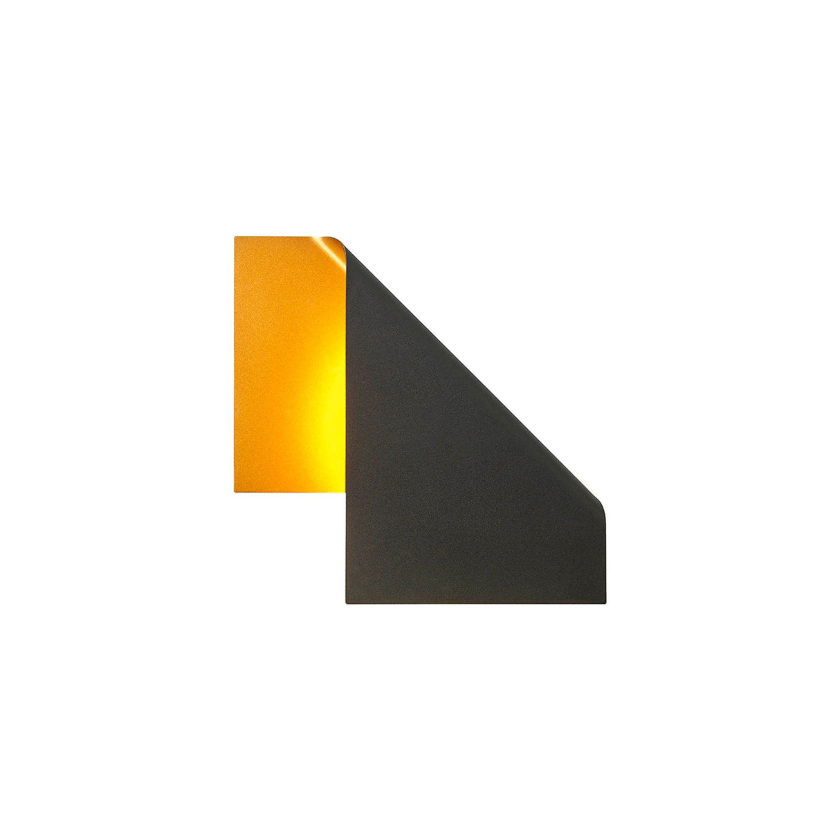 Luppi 1 Light Wall Light - Black/Gold