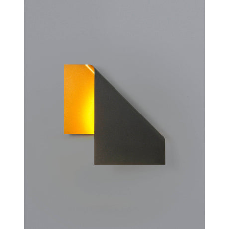 Luppi 1 Light Wall Light - Black/Gold