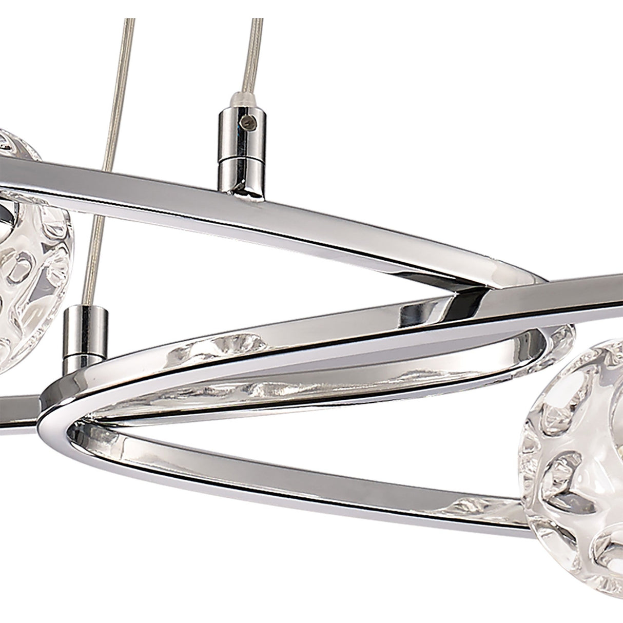 Lux 5 Light Linear Suspension Light - Polished Chrome
