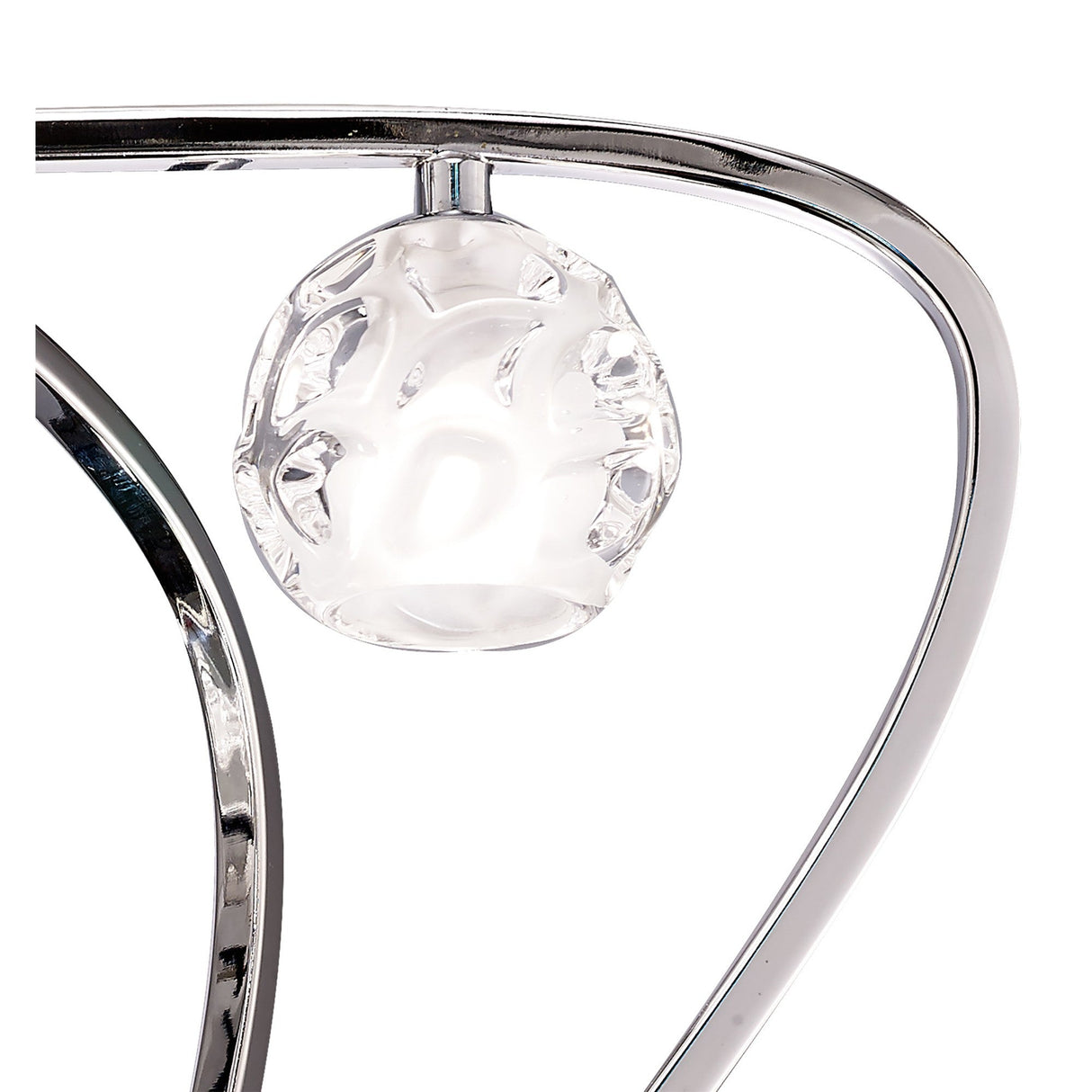 Lux 5 Light Flush Ceiling Light - Polished Chrome