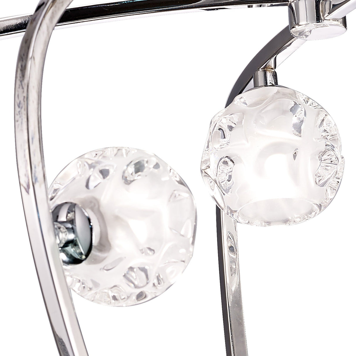 Lux 5 Light Flush Ceiling Light - Polished Chrome