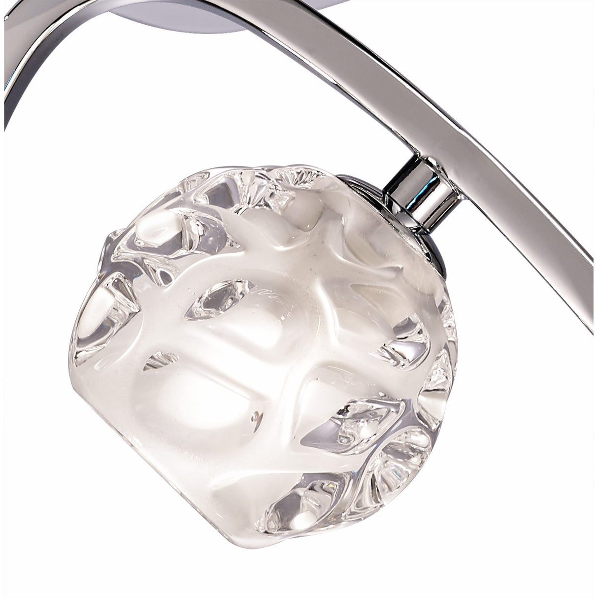 Lux 1 Light Flush Ceiling Light - Polished Chrome
