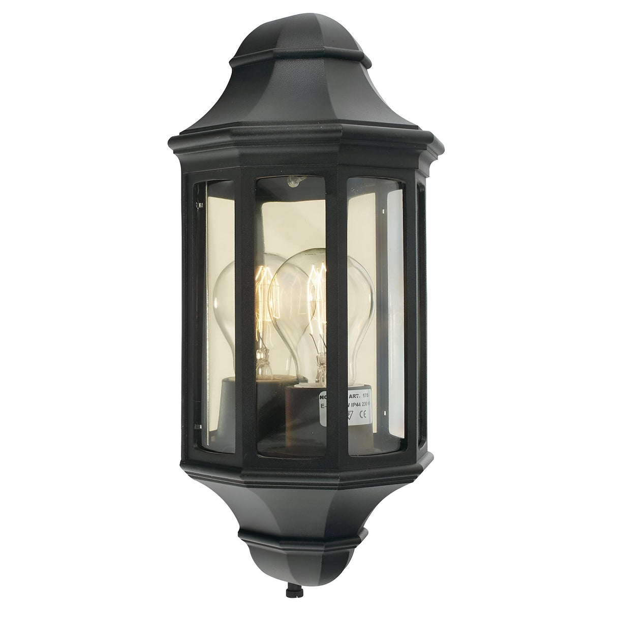 Malaga Mini 1 Light Mini Wall Lantern - Black