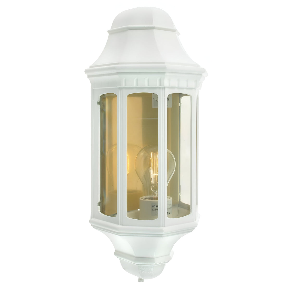 Malaga 1 Light Wall Lantern - White