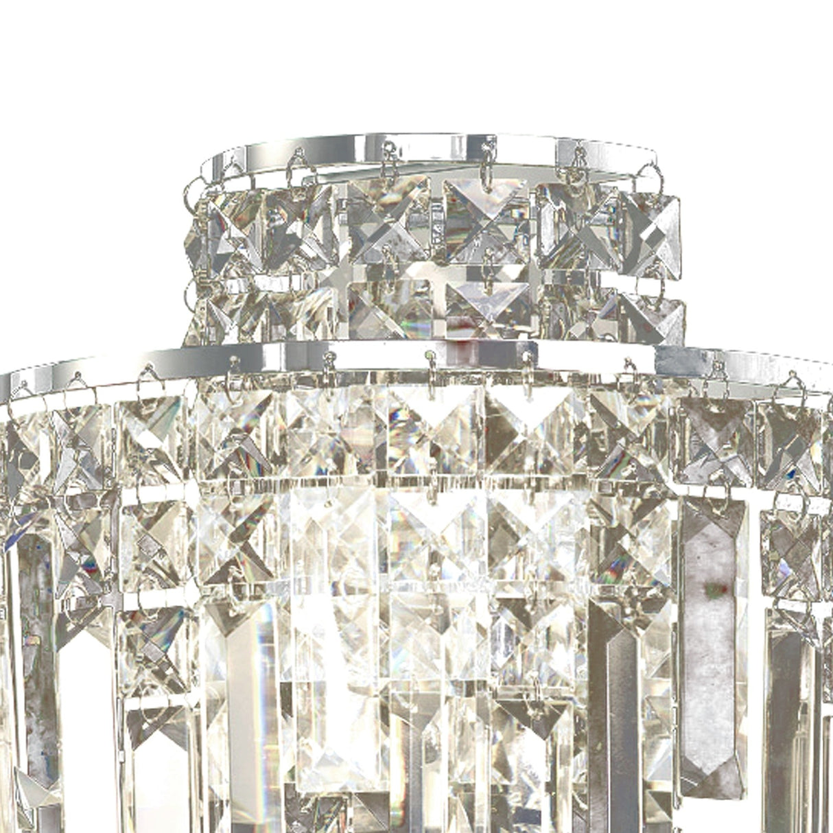 Maddison 2 Light Bathroom Crystal Wall Light - Chrome