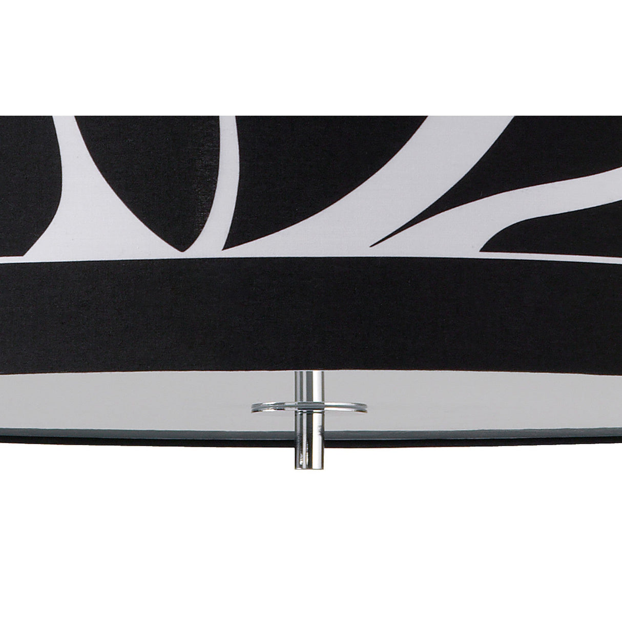 Manhattan Large 3 Light Pendant Light – Polished Chrome With Black Shade