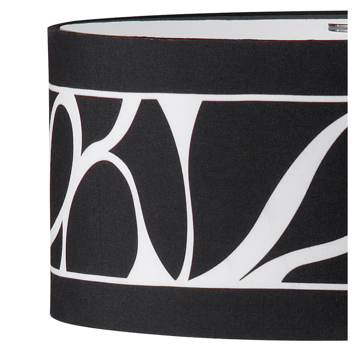 Manhattan 2 Light Frosted Glass Table Lamp - Chrome With Black Shade