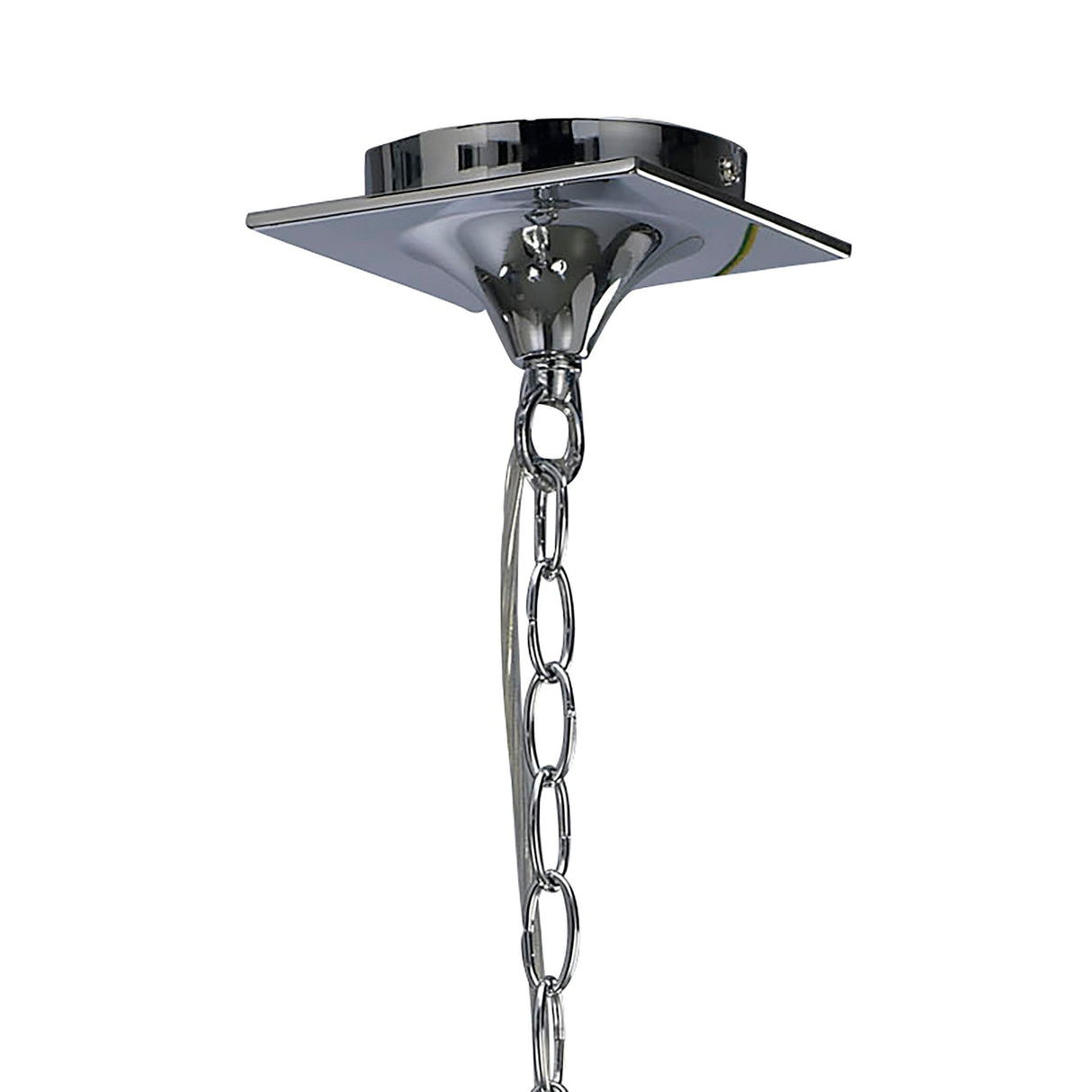 Mara 64cm 3 Light Chandelier - Polished Chrome With Black Shades
