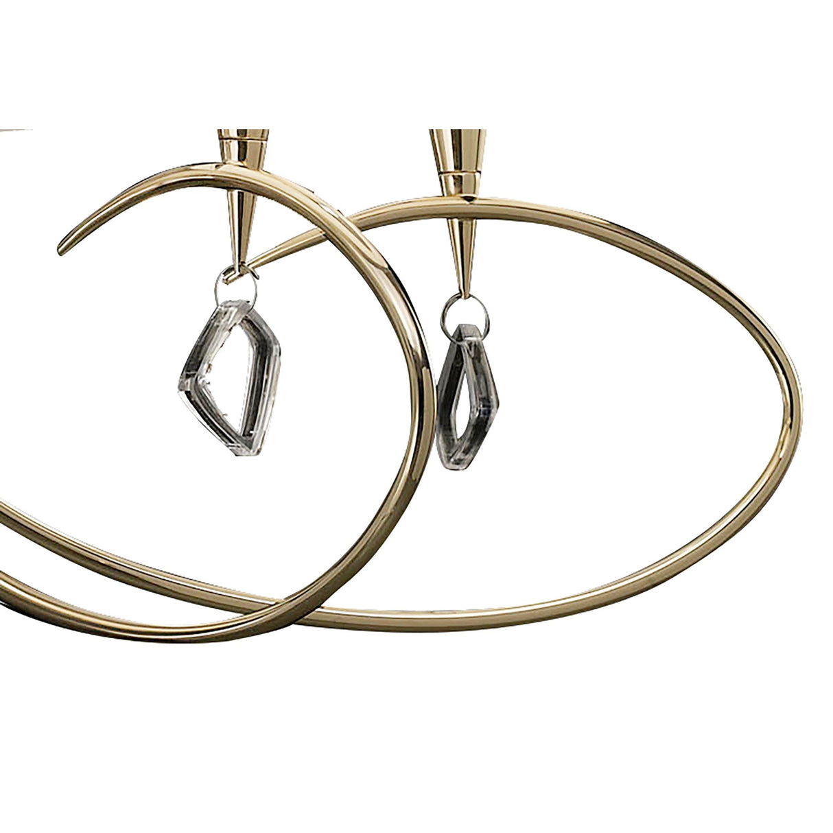 Mara 78cm 5 Light Chandelier - French Gold With White Shades