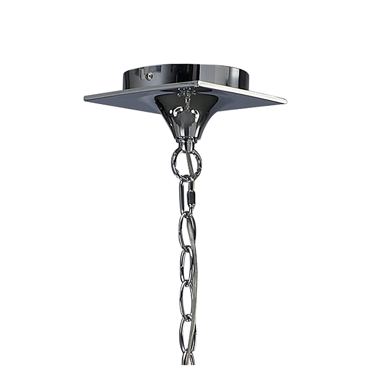 Mara 2 Arm 4 Light Chandelier - Polished Chrome With Black Shades