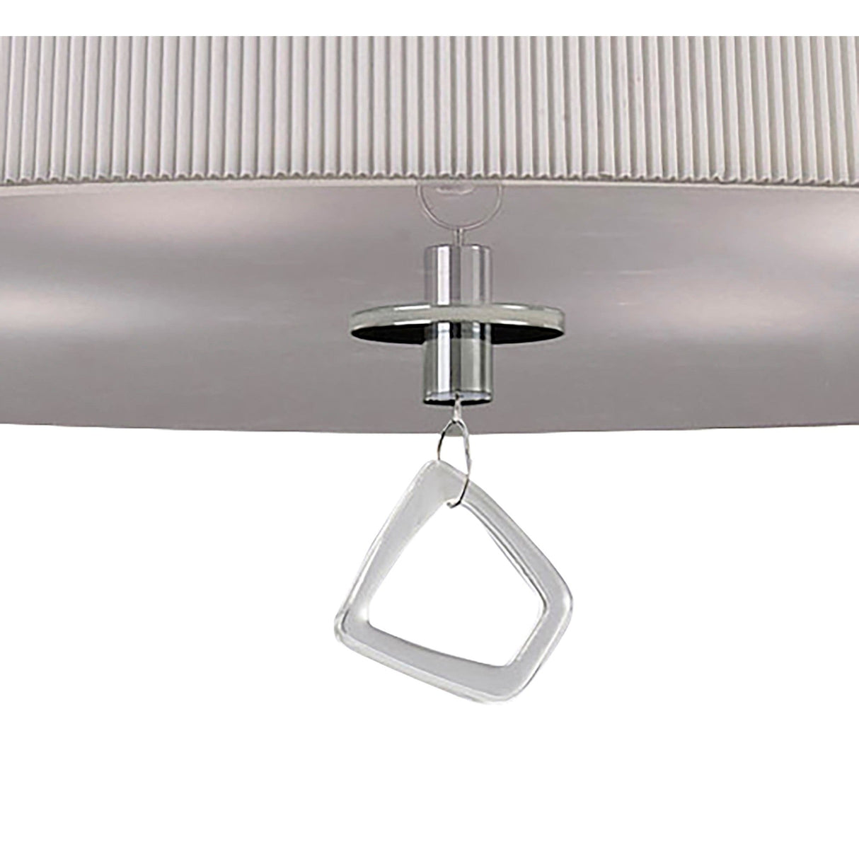 Mara 4 Light Pendant Light – Polished Chrome With Ivory White Shade