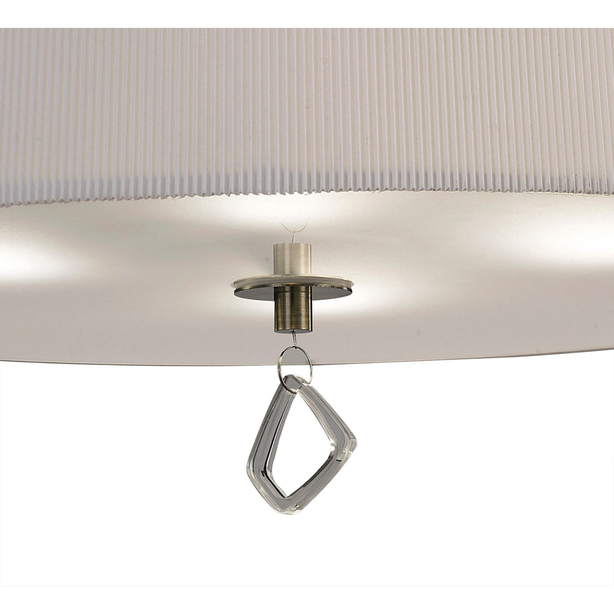 Mara 4 Light Flush Ceiling Light - Ivory White