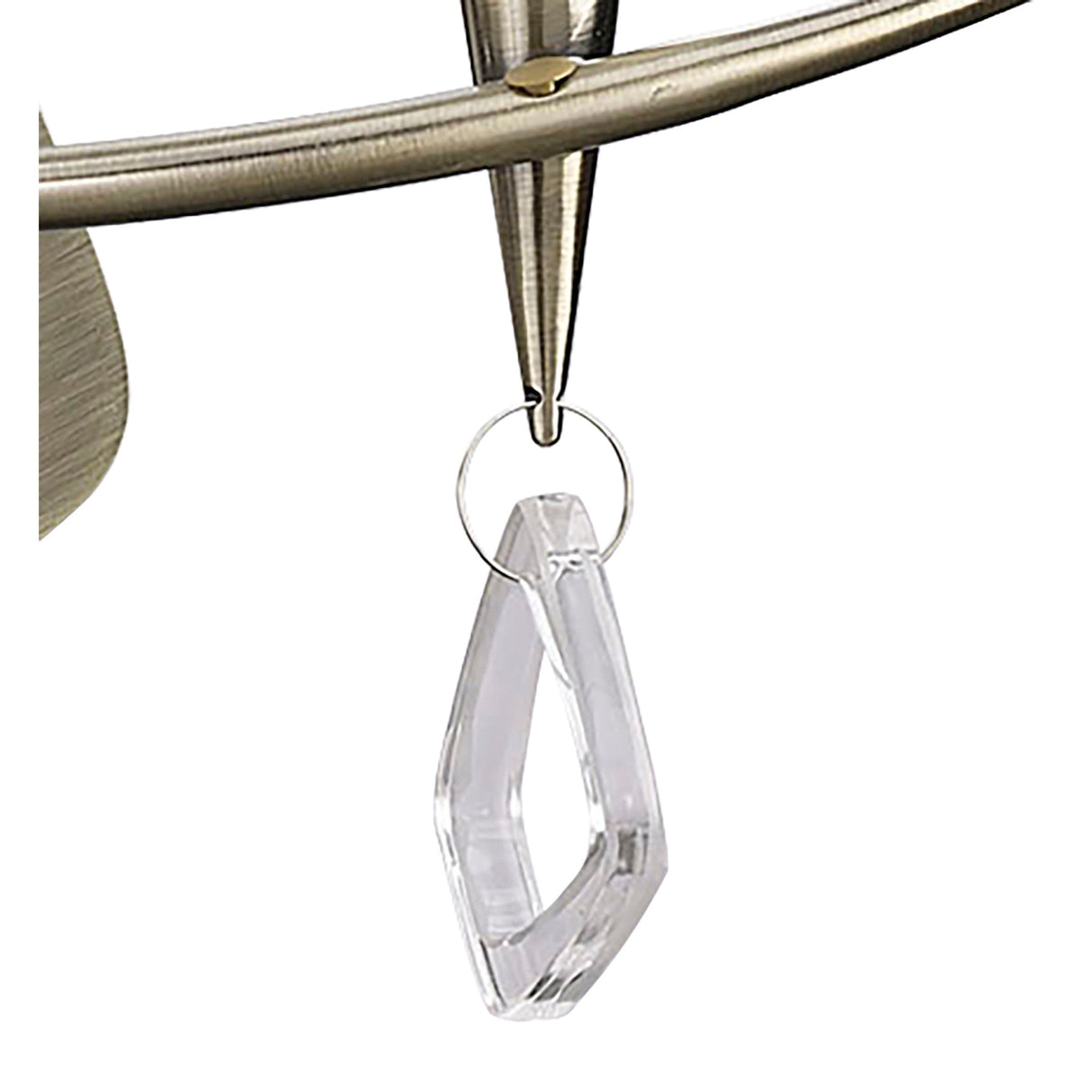 Mara 2 Light Wall Light With Switch - Brass With White Shade