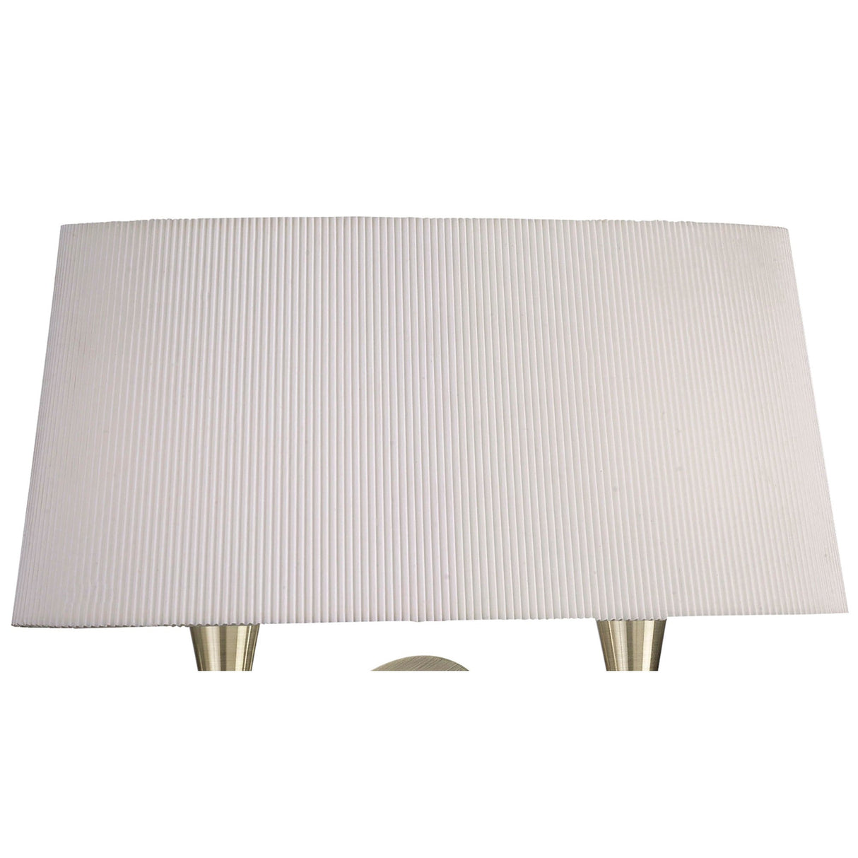 Mara 2 Light Wall Light With Switch - Brass With White Shade