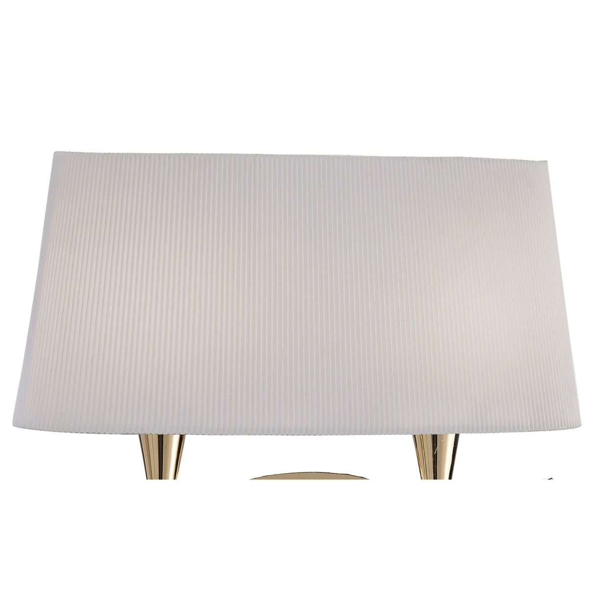 Mara 2 Light Wall Light With Switch - Gold With Ivory White Shade