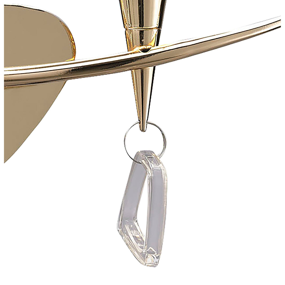 Mara 2 Light Wall Light With Switch - Gold With Black Shade