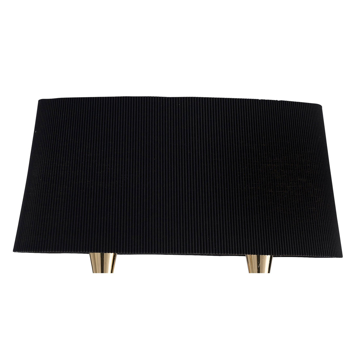Mara 2 Light Wall Light With Switch - Gold With Black Shade