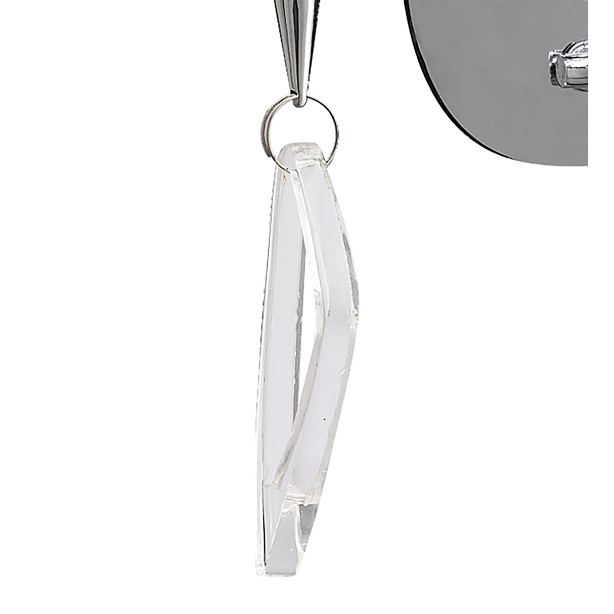 Mara 2 Light Wall Light With Switch - Chrome With Black Shade