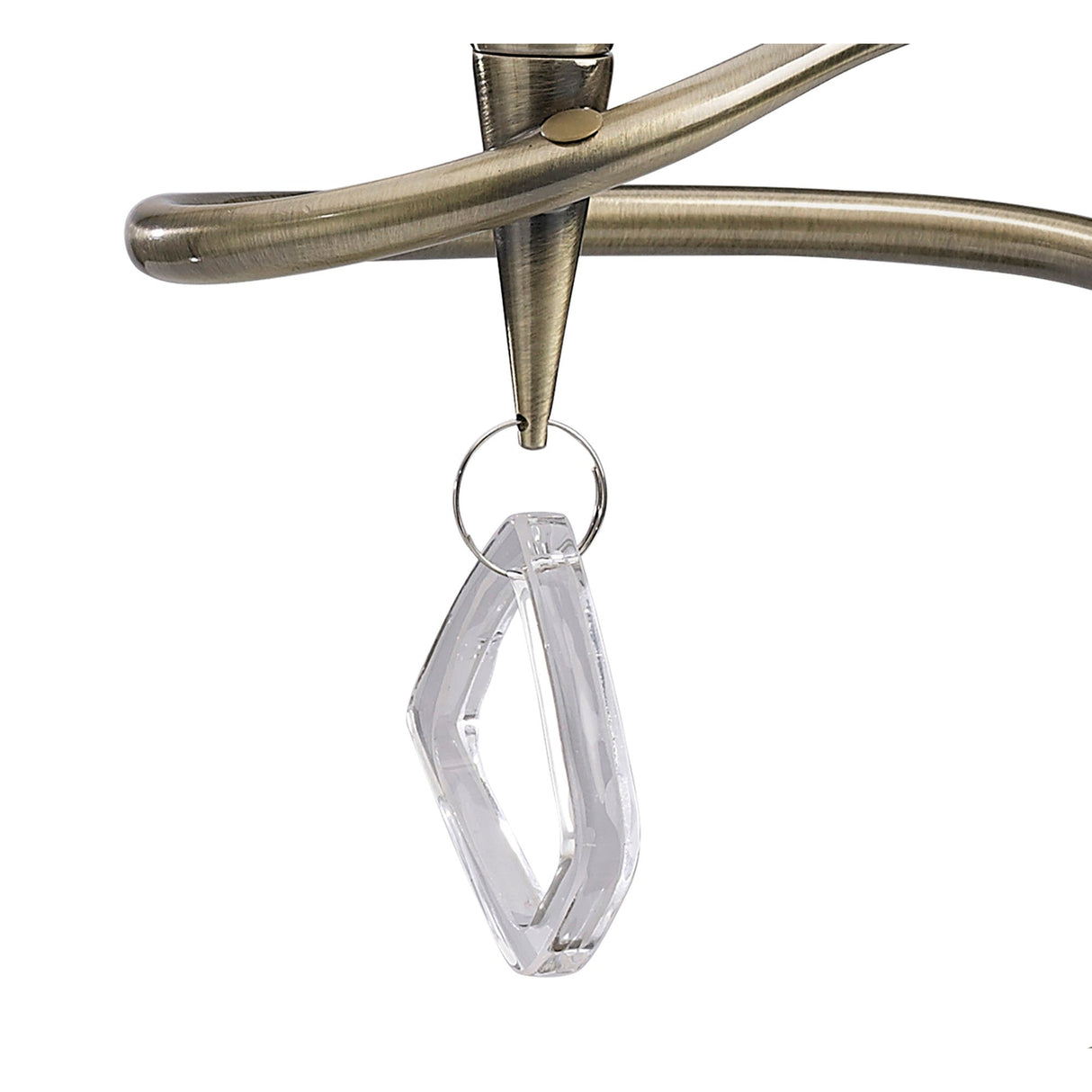 Mara Large 1 Light Table Lamp - Brass With Ivory White Shade