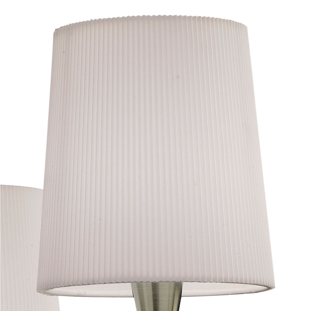 Mara 2 Light Table Lamp - Brass With Ivory White Shades