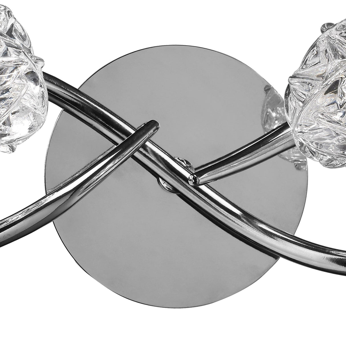 Maremagnum 2 Light Wall Light With Switch - Chrome