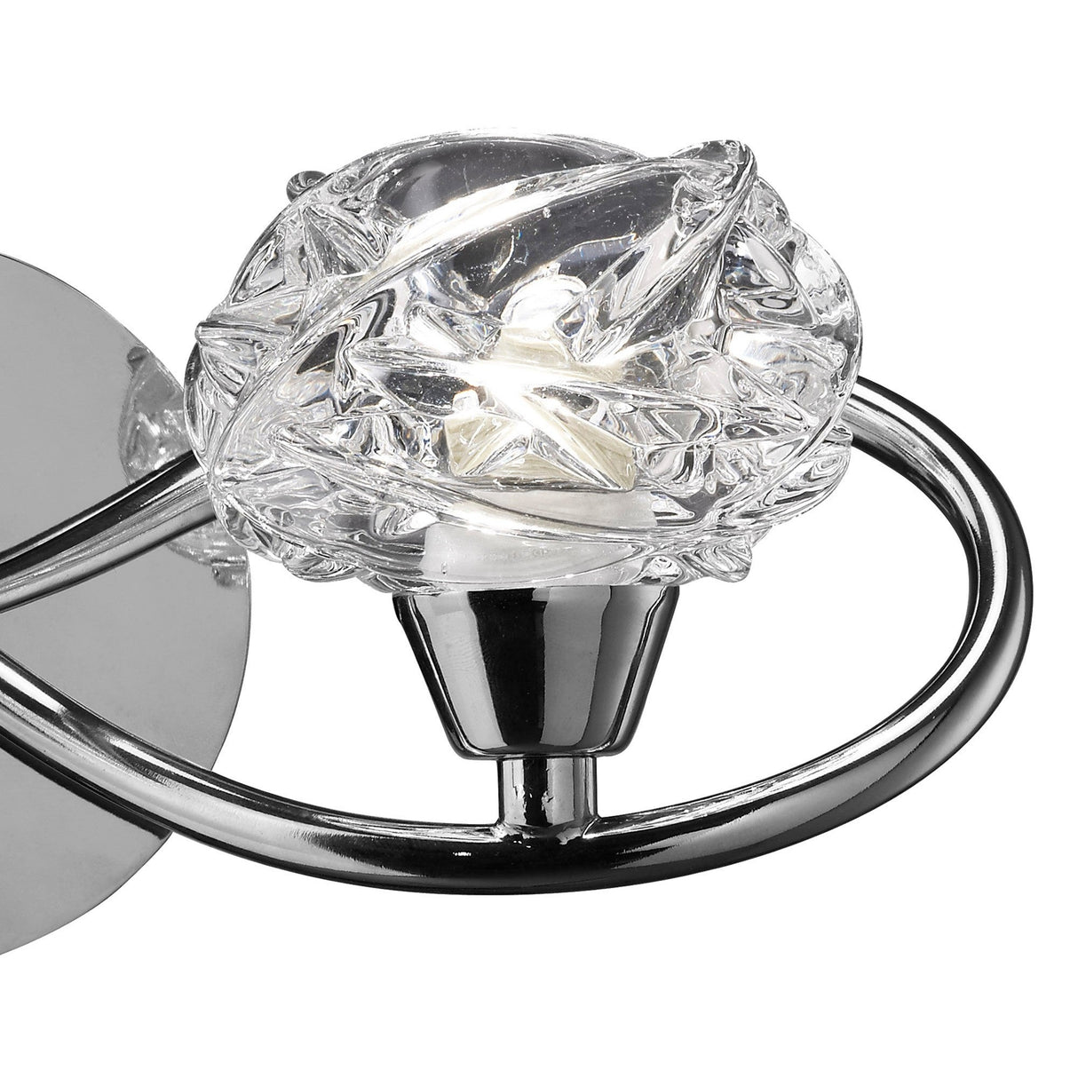 Maremagnum 2 Light Wall Light With Switch - Chrome