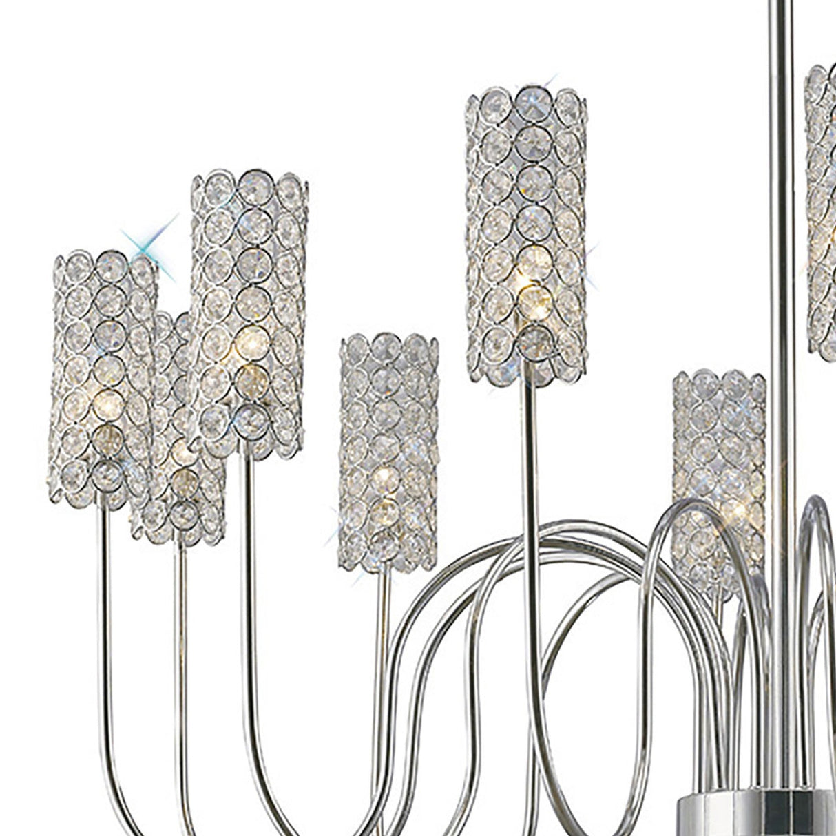 Martina 78cm 12 Light Crystal Chandelier - Polished Chrome