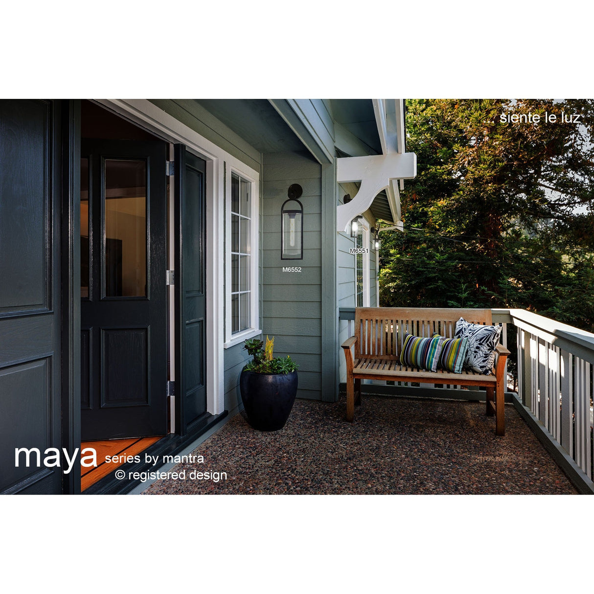 Maya 1 Light Large Outdoor Wall Light - Anthracite