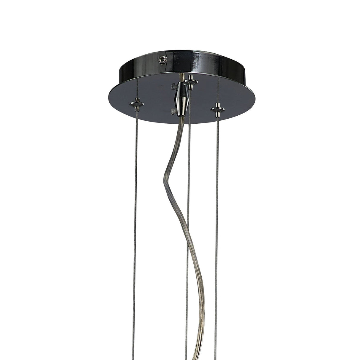 Mediterraneo Large 2 Light Frosted Glass Pendant Light – Polished Chrome