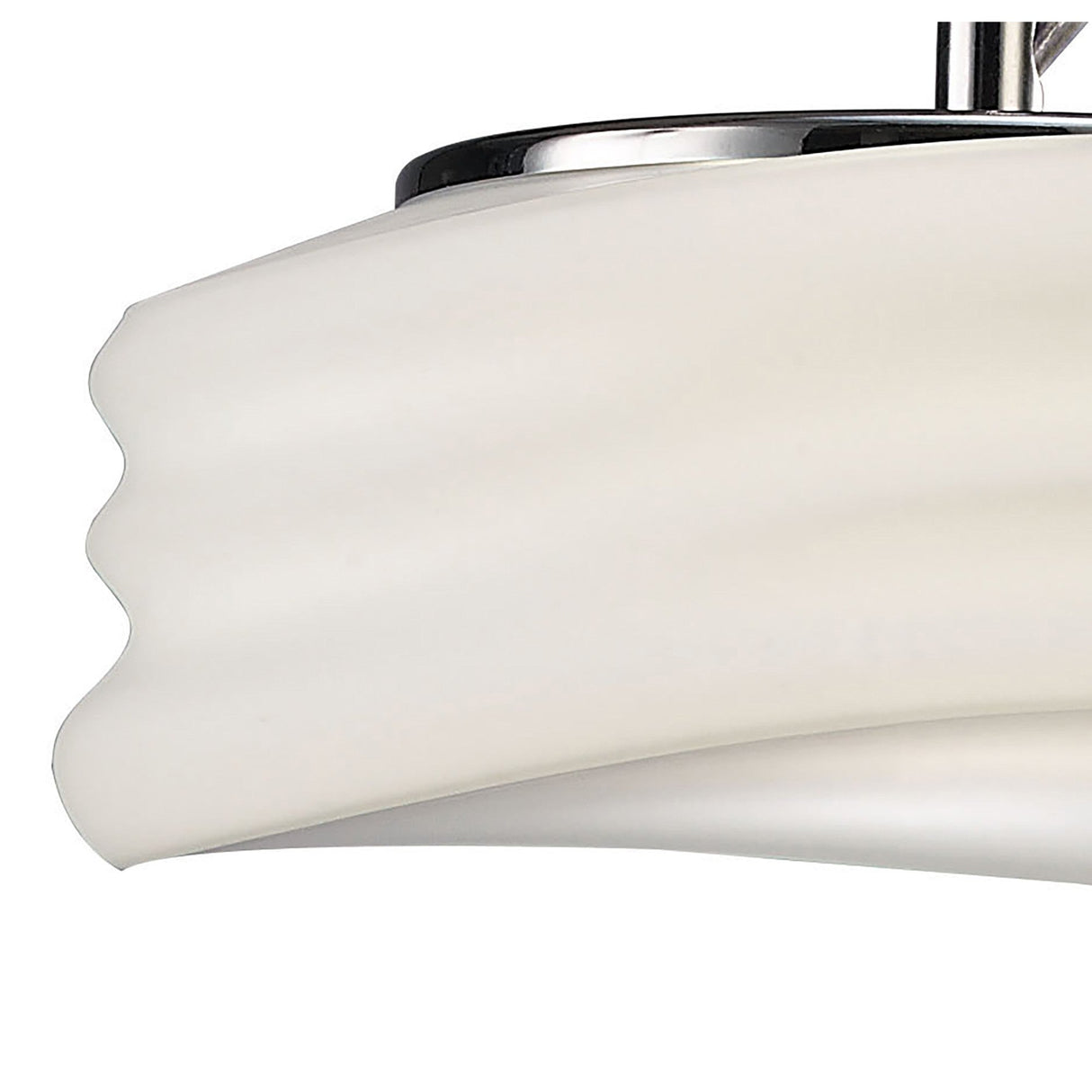 Mediterraneo Small 2 Light Frosted Glass Pendant Light – Polished Chrome