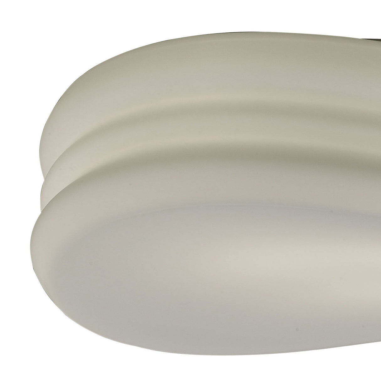 Mediterraneo 3 Light Glass Wall/Flush Ceiling Light - White