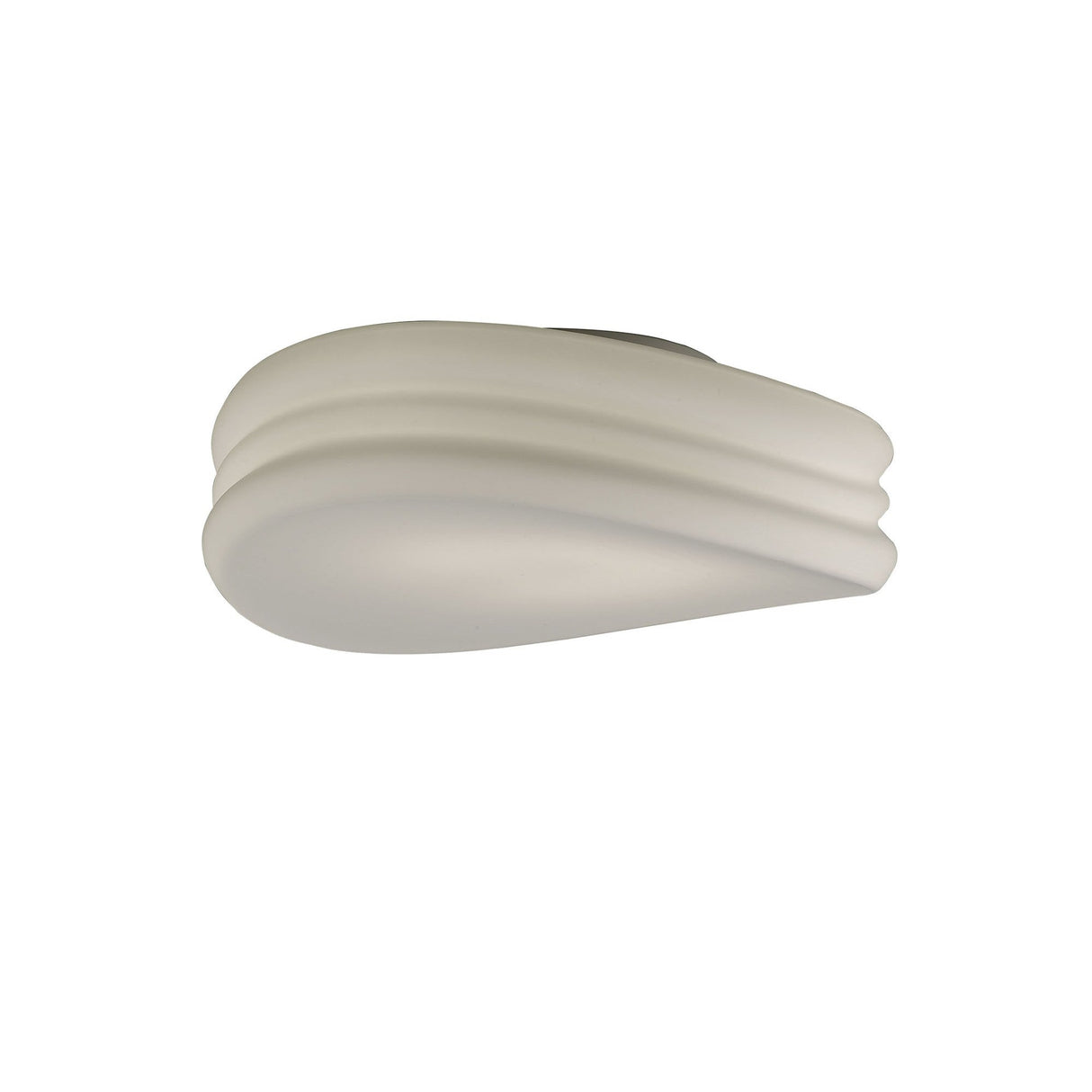 Mediterraneo 3 Light Glass Wall/Flush Ceiling Light - White