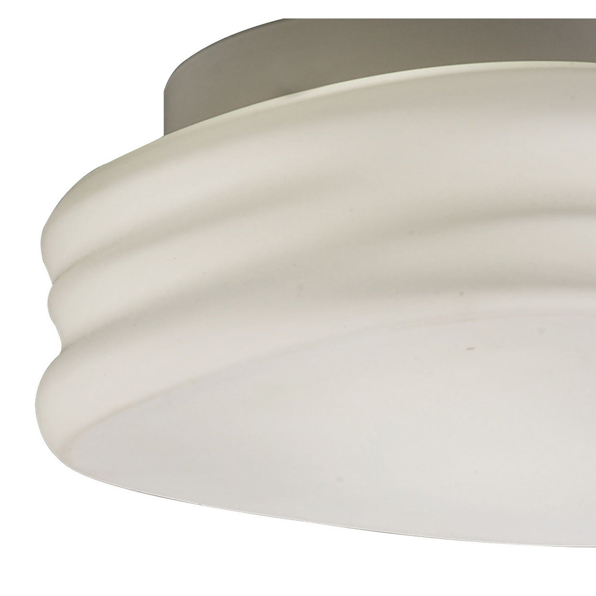 Mediterraneo 2 Light Glass Wall/Flush Ceiling Light - White