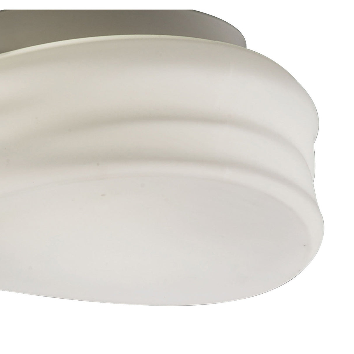 Mediterraneo 2 Light Glass Wall/Flush Ceiling Light - White