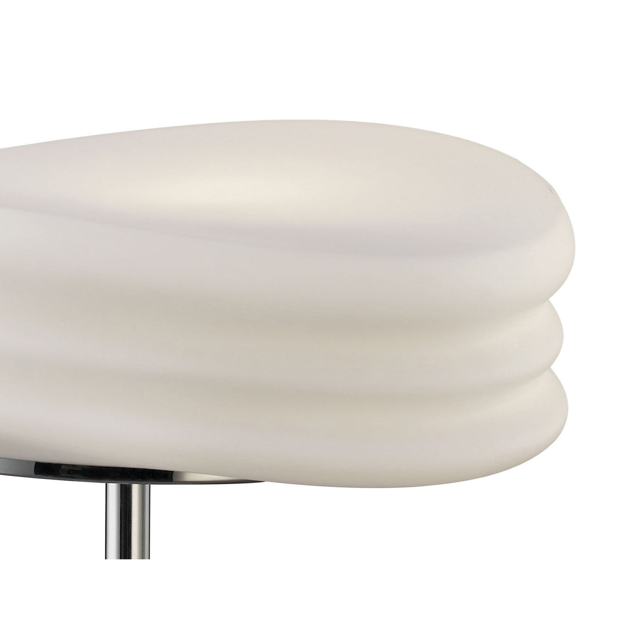 Mediterraneo Large 2 Light Frosted Glass Table Lamp - Chrome