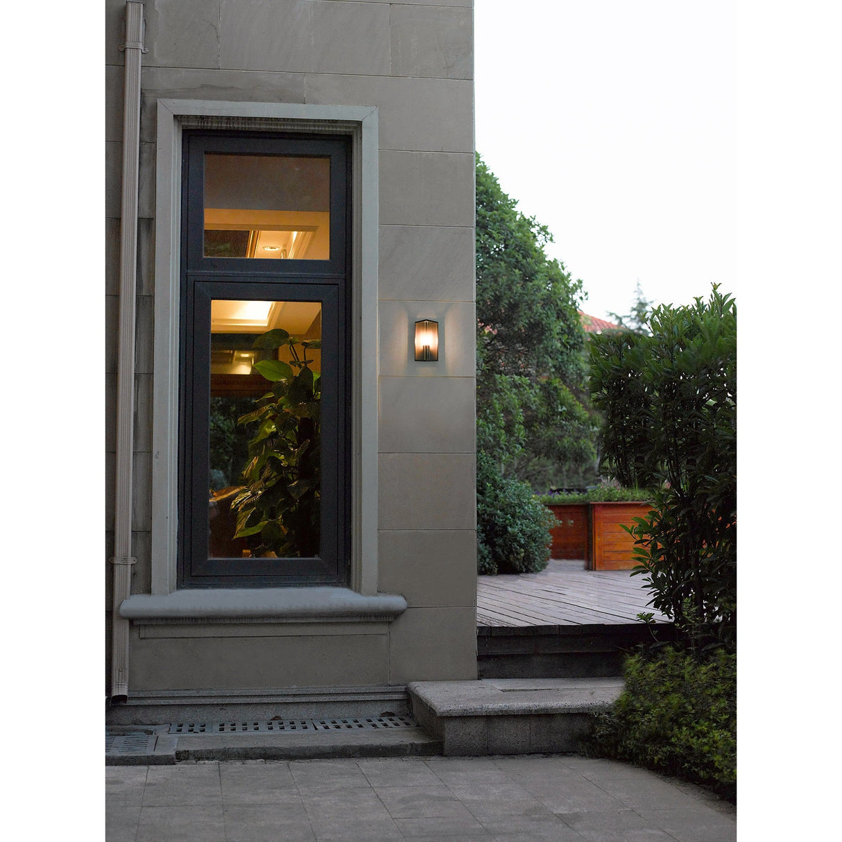 Meribel 1 Light Large Outdoor Wall Lamp - Graphite