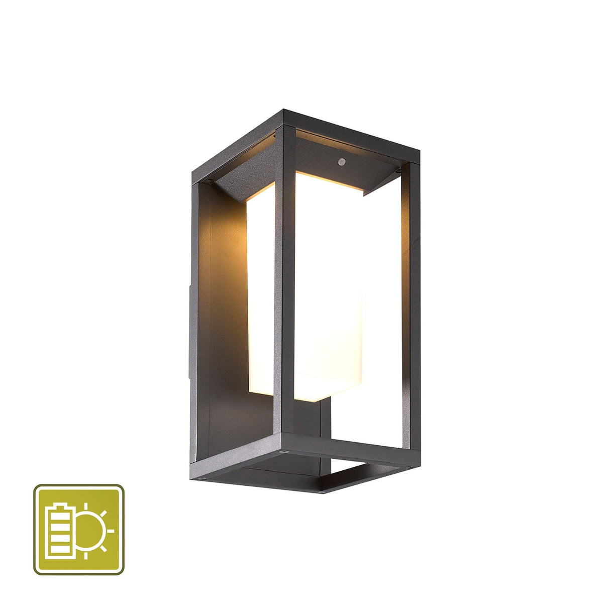 Meribel LED Solar/Sensor Outdoor Wall Lamp - Graphite
