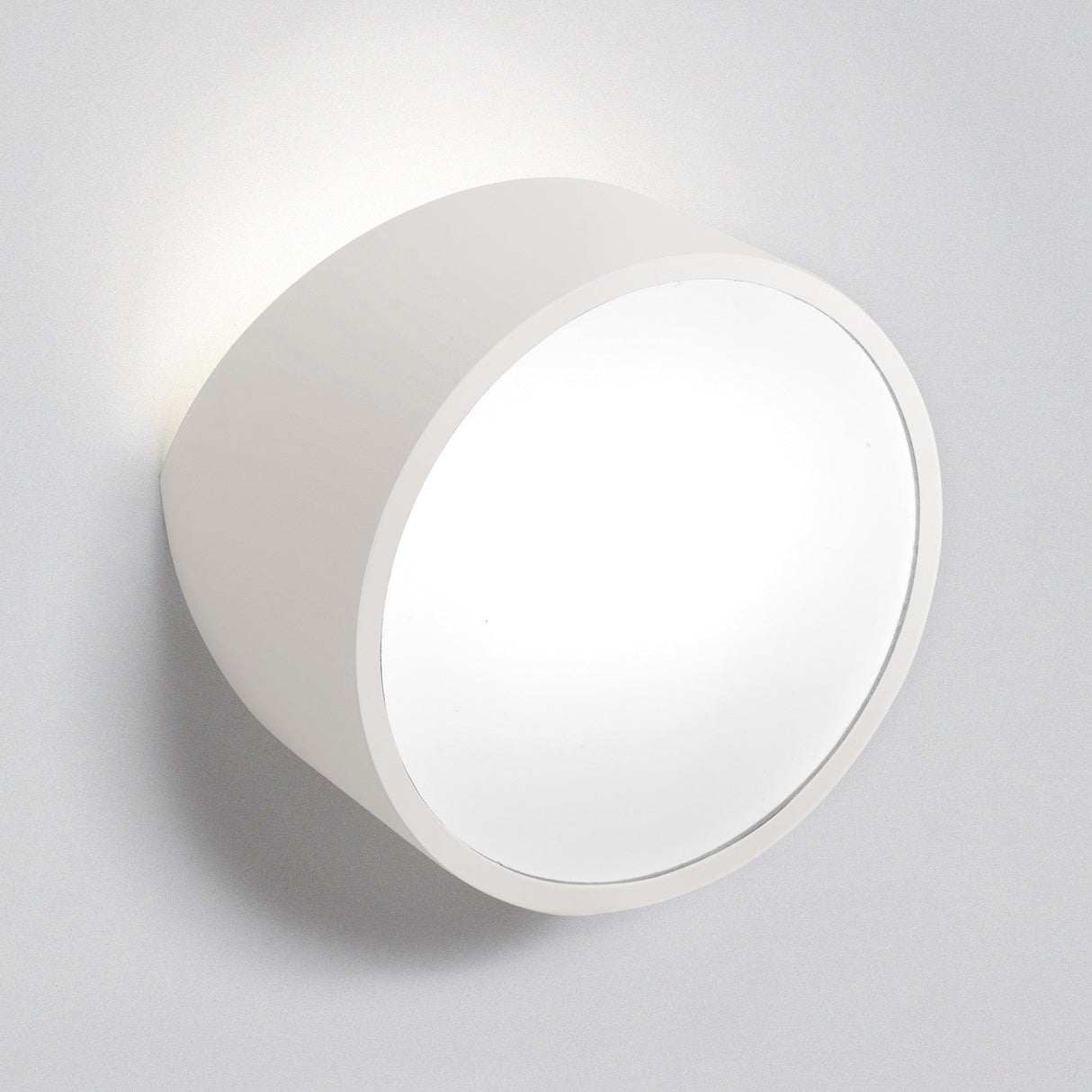 Mini Round 2 Light Outdoor Wall Light – Matt White
