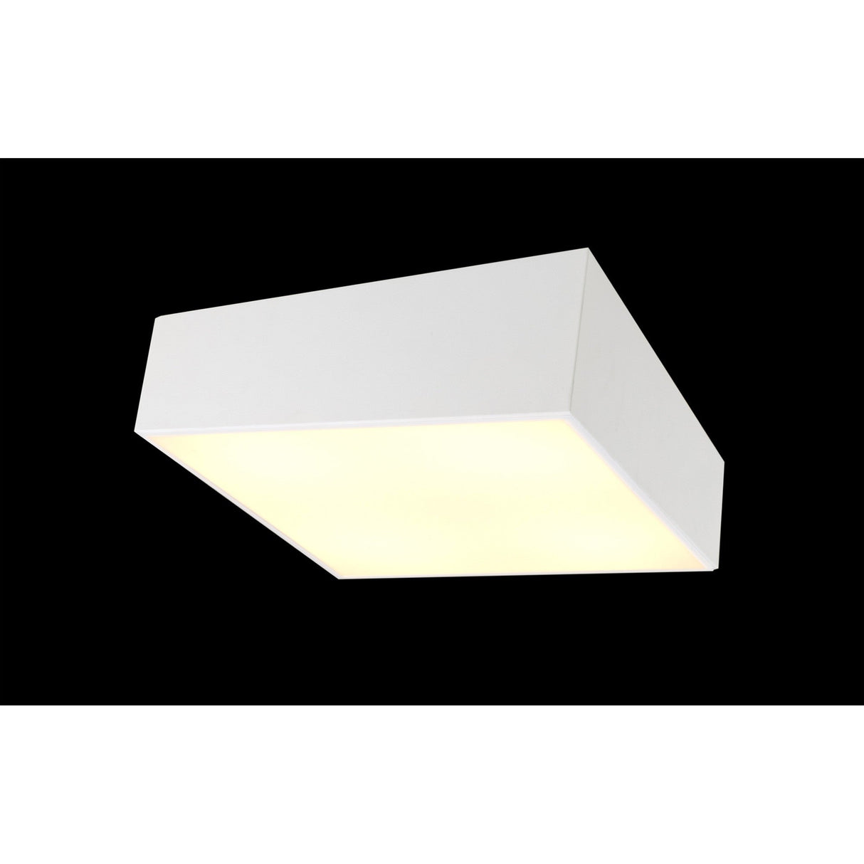 Mini 8 Light Square Flush Ceiling Light - White