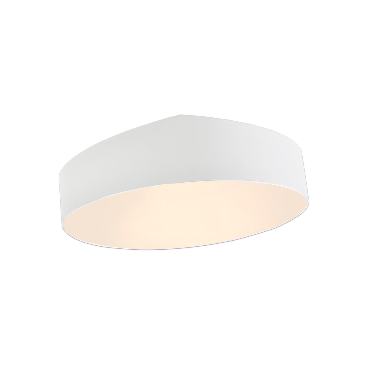 Mini Small 8 Light Round Flush Ceiling Light - White