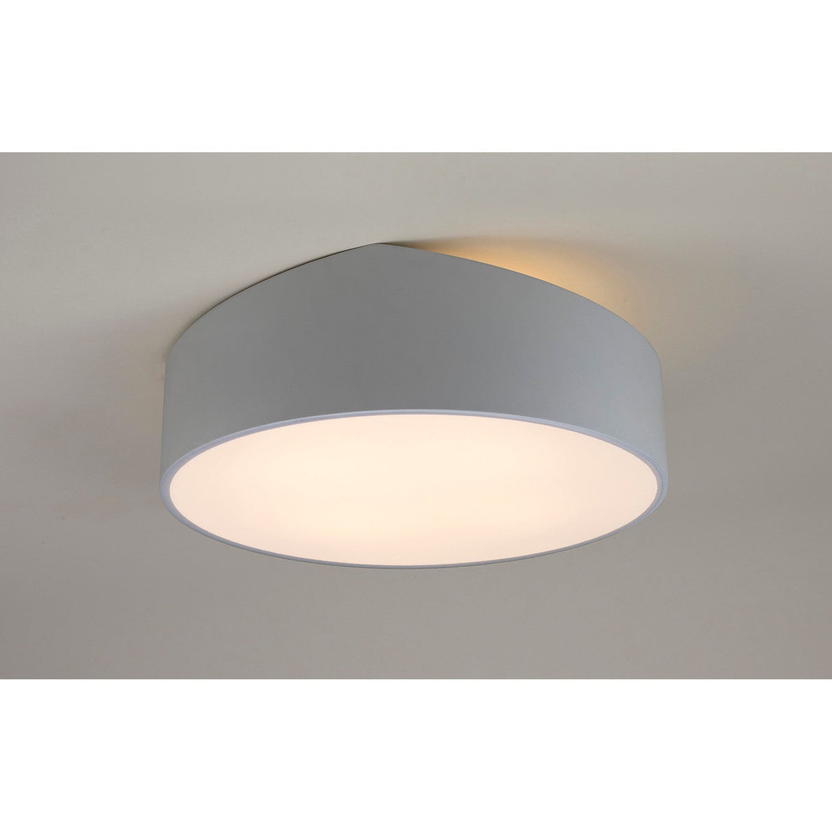 Mini 5 Light Round Flush Ceiling Light - Silver