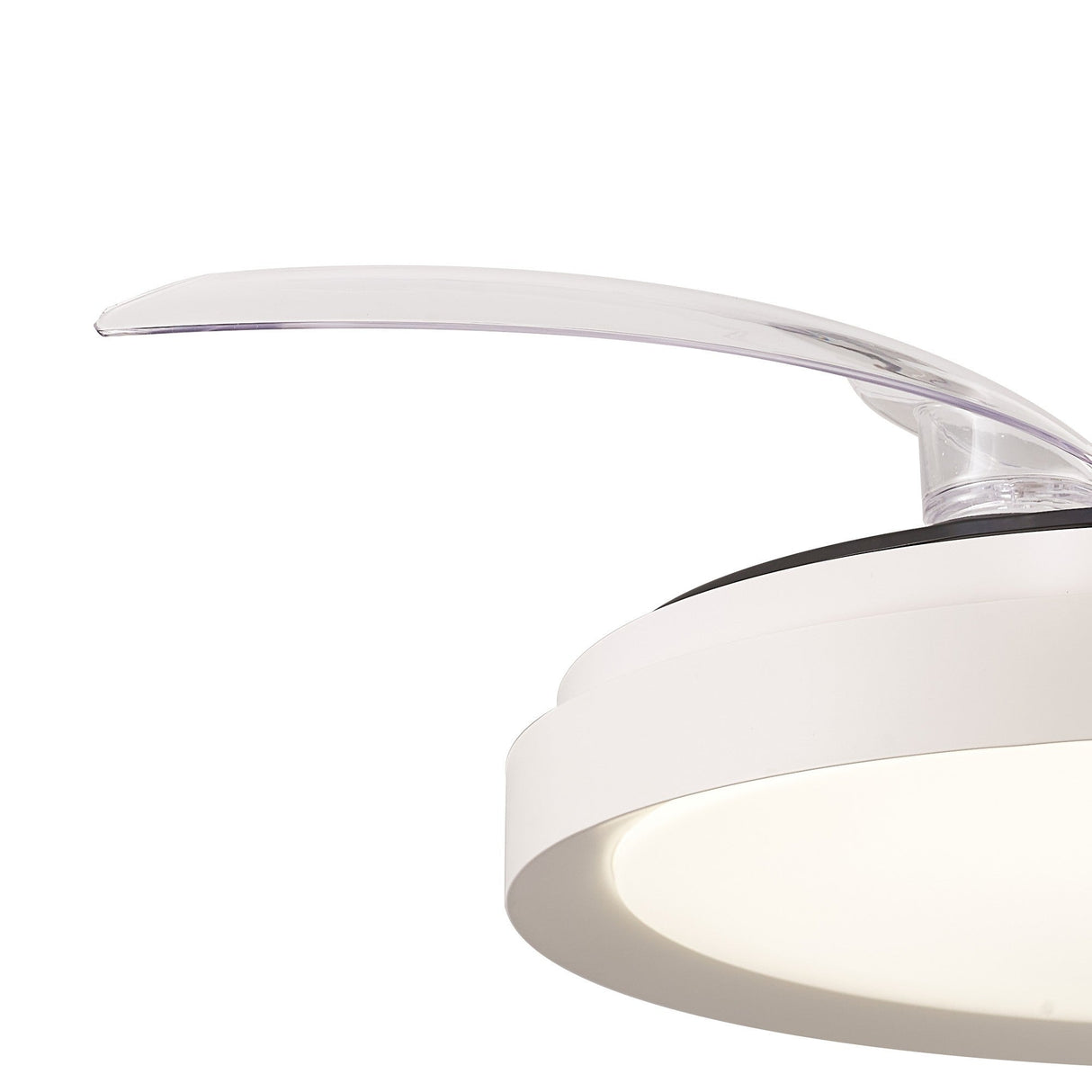 Mistral Mini CCT Dimmable LED Ceiling Fan Light With Remote Control - White