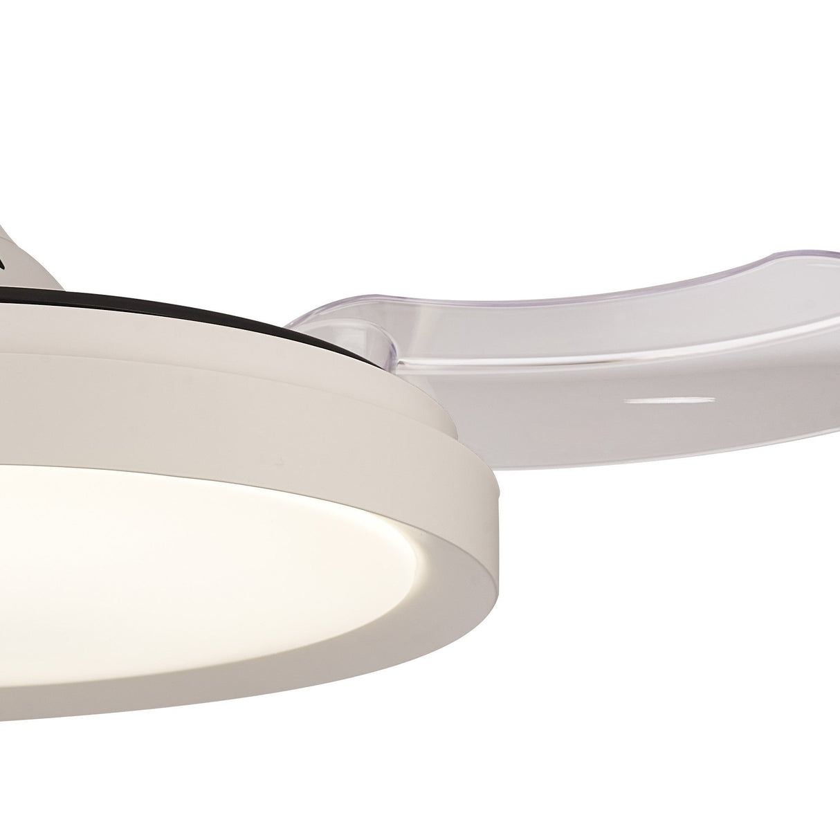 Mistral Mini CCT Dimmable LED Ceiling Fan Light With Remote Control - White