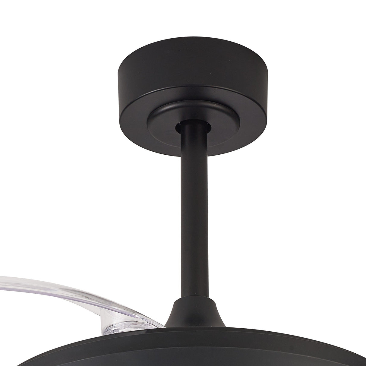 Mistral Mini CCT Dimmable LED Ceiling Fan Light With Remote Control - Black