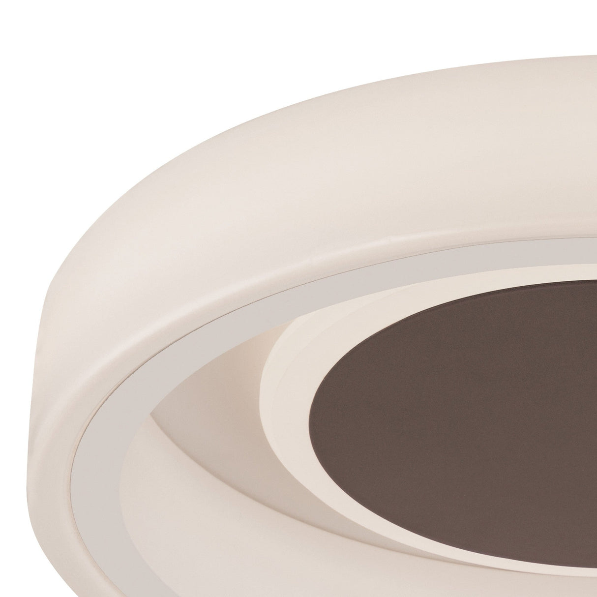 Moca LED Flush Ceiling Light 30W 4000K - White/Mocha