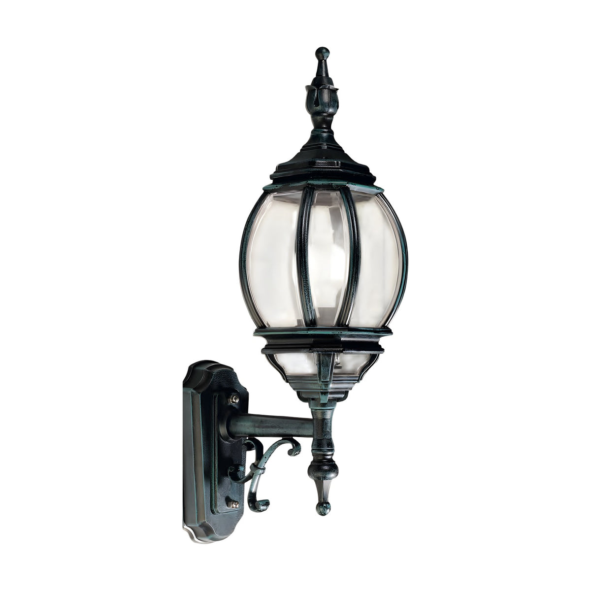 Mullion Cast Aluminium Outdoor Wall Lantern 30cm Projection