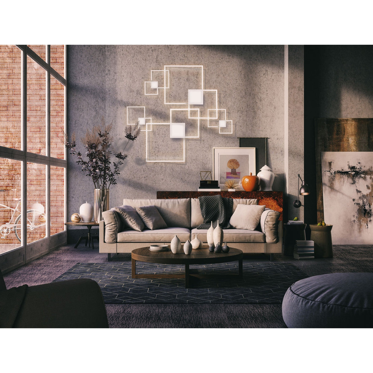 Mural Dimmable LED Wall Light 48W 3000K - White